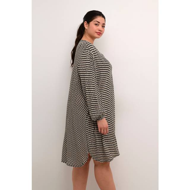 KAFFE CURVE Kcami Ls Tunic Printed |Svart |54