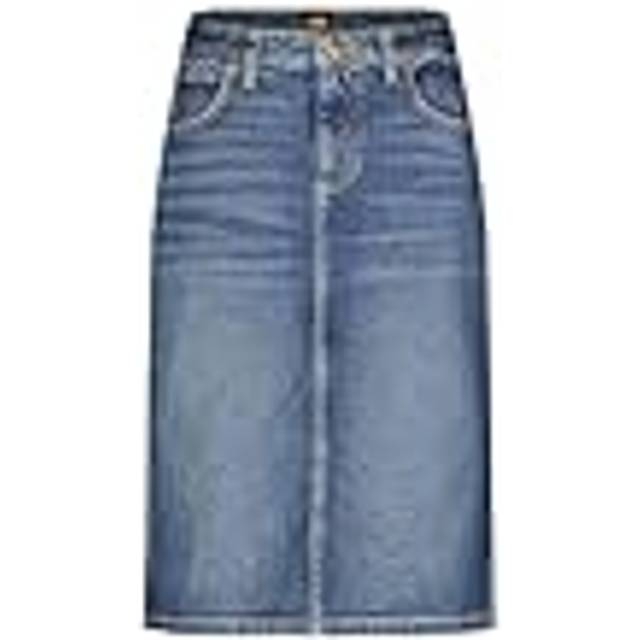 Lee - Jeanskjol Midi Skirt - Blå
