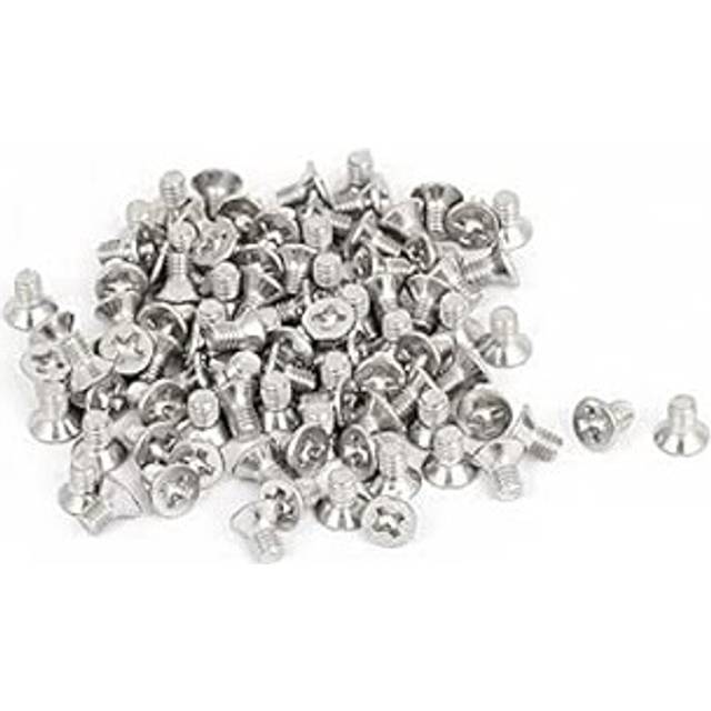 M3x5mm Phillips Flat Head Countersunk Bolts Machine Screws 100Pcs