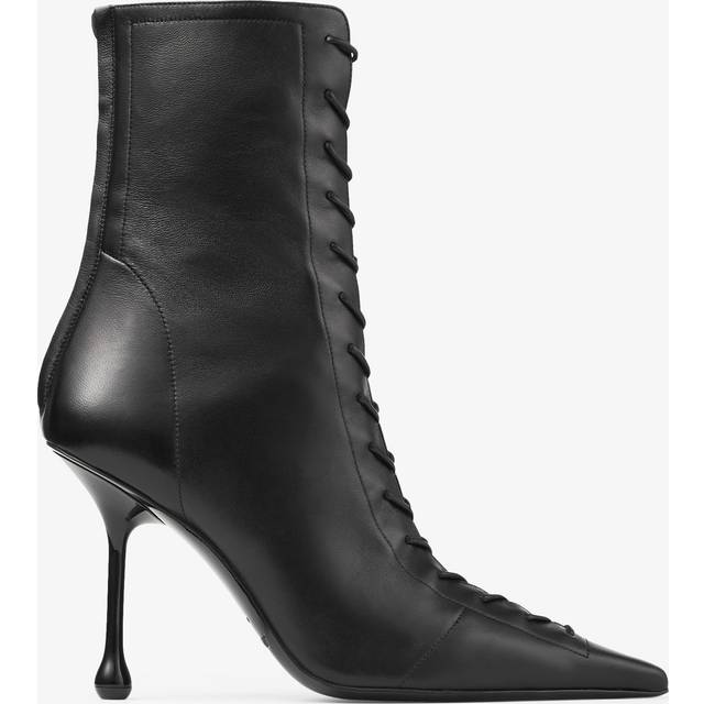 Black Heeled Ankle Boots for Women