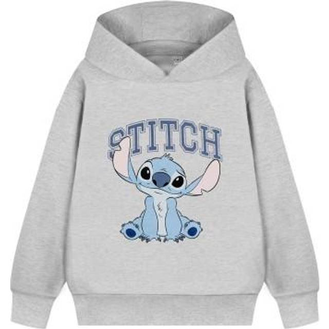 (3-4 Years, Grey Marl) Lilo & Stitch Girls College Hoodie