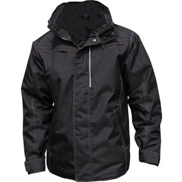 (3XL, Black) Result Mens Waterproof Denim Textured Rugged Jacket