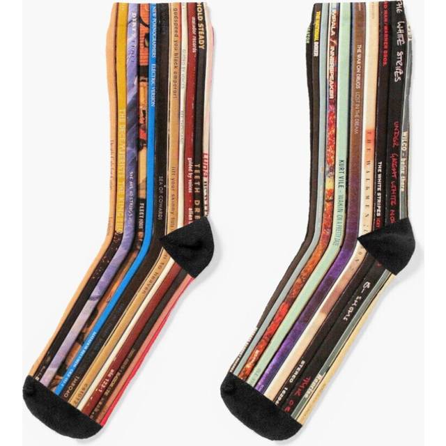 Dress Socks Indie Rock Vinyl Records Novelty Fancy Crazy Pattern Crew Casual for Men Women