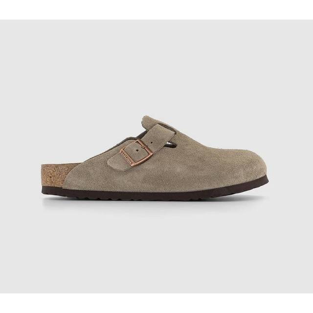 Birkenstock Mens Boston Clog Taupe In Brown, 8