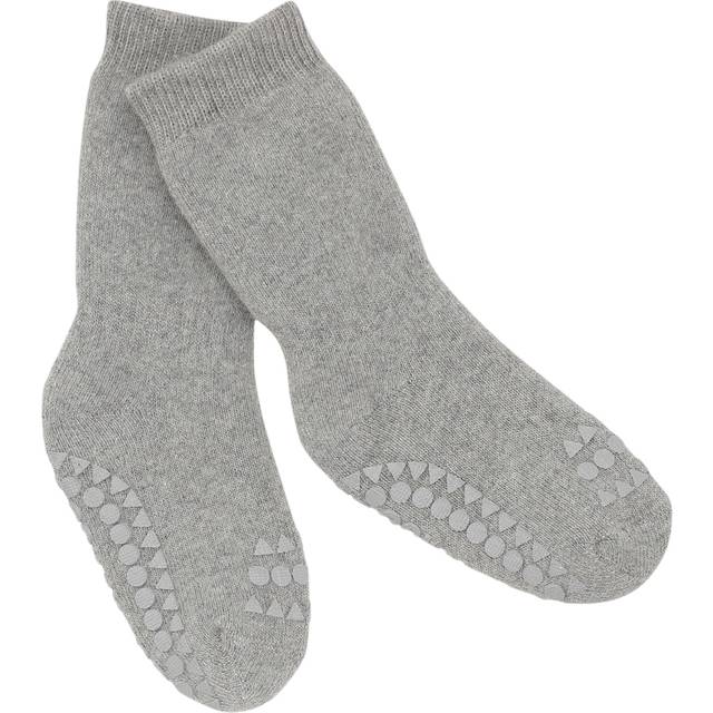 GoBabyGo Skridsikre Strømper Tyk Bomuld Stl. (size 14-16) unisex - Strumpor Från Magasin - Grey Melange ((size 14-16))