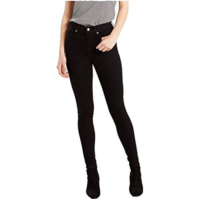 Super Skinny jeans med hög midja - Svart / New Moon - 25X30