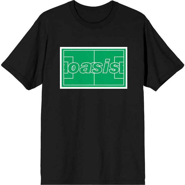 (XL, Black) Oasis Maine Road Football Pitch T Shirt