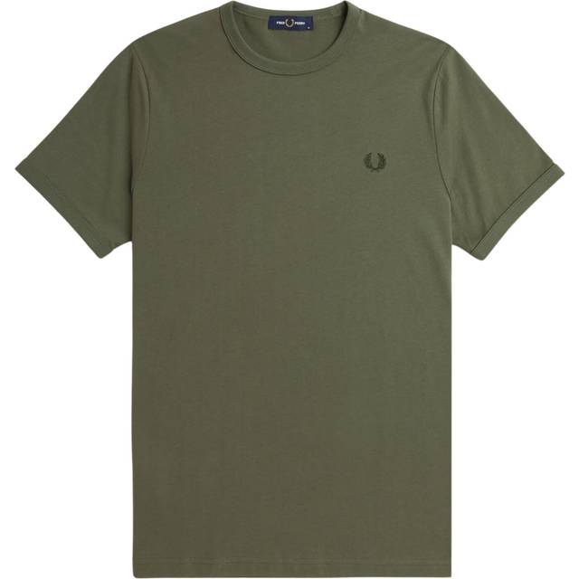 FRED PERRY Ringer T-Shirt |Grön |S