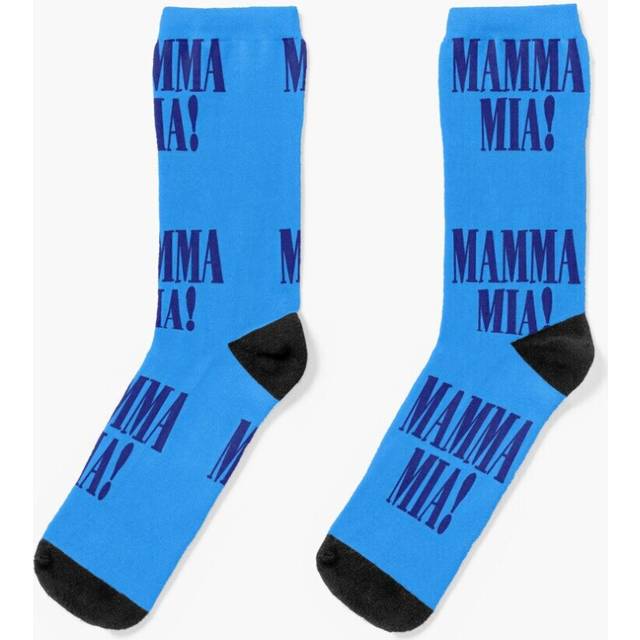 Dress Socks Mamma Mia Novelty Fancy Crazy Pattern Crew Casual for Men Women