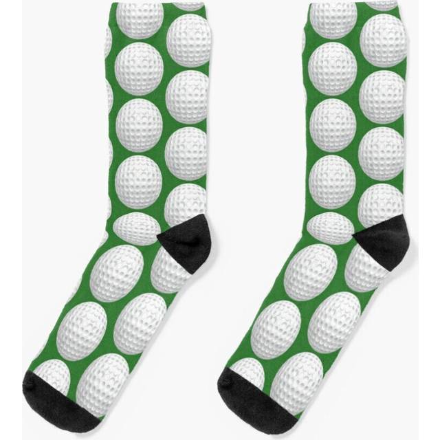 Dress Socks Golf Ball Novelty Fancy Crazy Pattern Crew Casual for Men Women