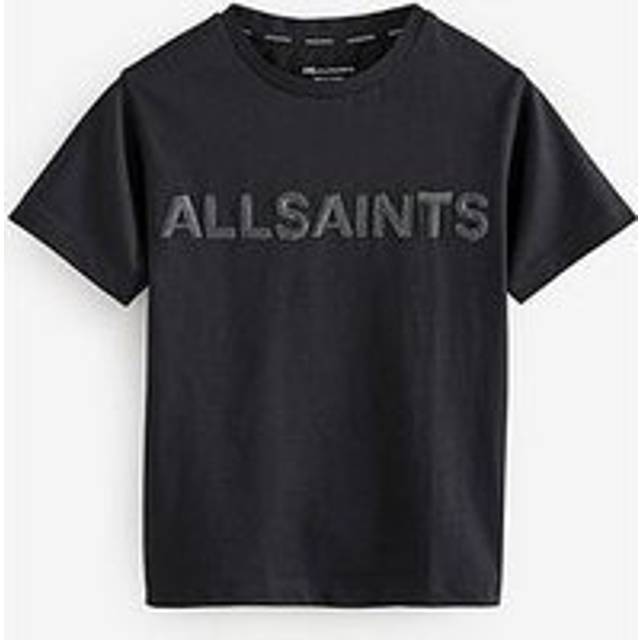 smALLSAINTS All Saints Girls Logo Sequin Tee - Black, Black, Size Age: 7-8 Years - age: 7-8 YEARS
