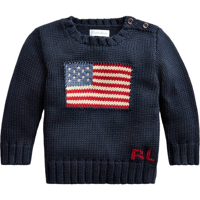 Polo Ralph Lauren  sweater FLAG CN SWTR-TOPS-SWEATER  - 9 months - Marine - 9 months