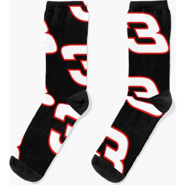 Dress Socks Number 3 NASCAR sticker Novelty Fancy Crazy Pattern Crew Casual for Men Women