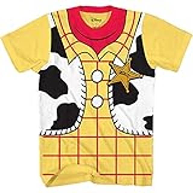Disney Toy Story I am Woody Cowboy Costume Boys Youth TShirtLG  Yellow