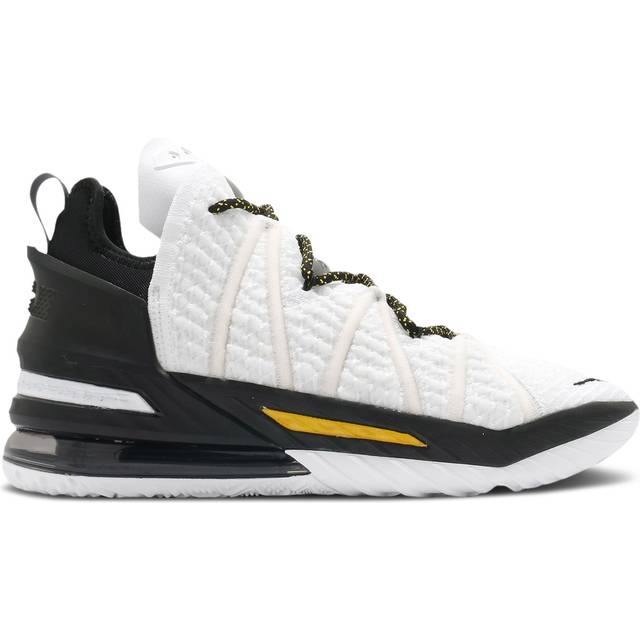 Nike LeBron 18 EP 'Home' CQ9284-100 - White/Amarillo/Black - 8.5