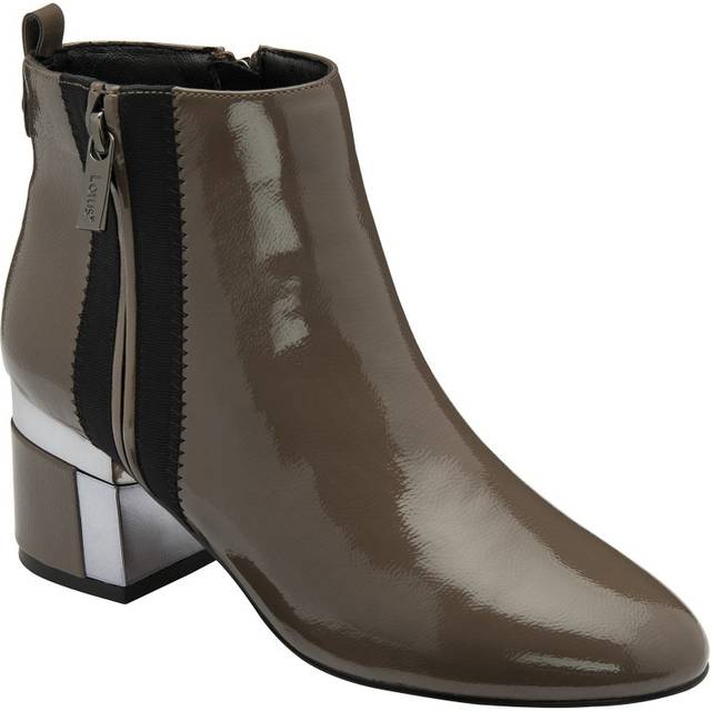 Lotus Issy Womens Ankle Boots Colour: Taupe Patent, Size: 4