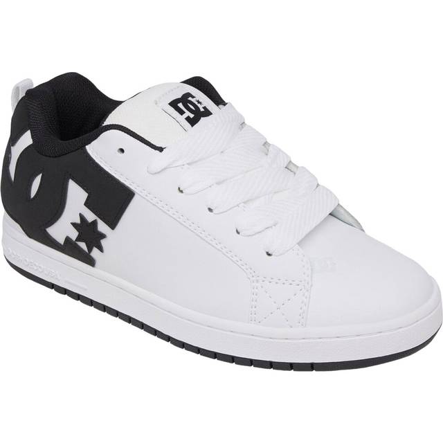 DC Shoes COURT GRAFFIK herr Sneaker, Vit Svart Svart, 53.5 EU