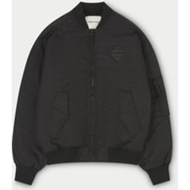 The Couture Club – Svart bomberjacka i oversize med emblem-Svart/a