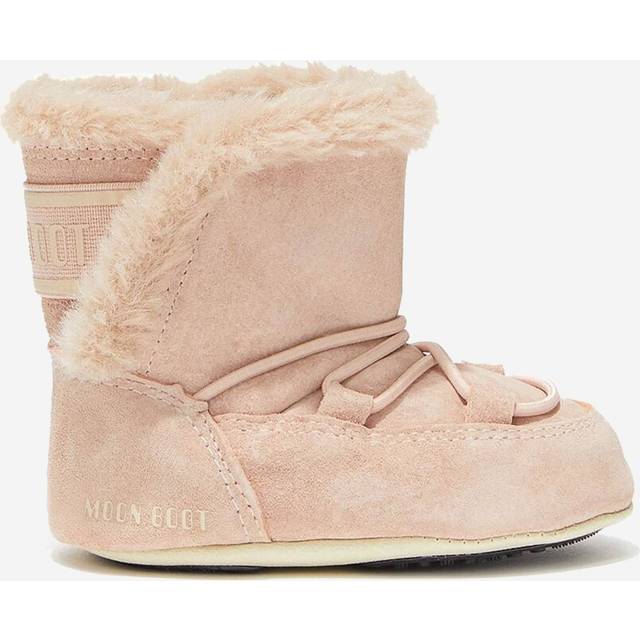 Moon Boot Baby Girls Pink Suede Moon Boots - 17-18