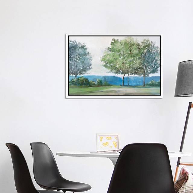 Calming View by Isabelle Z - Painting Print on Canvas - White Framed (101.6 cm H x 66.04 cm W)