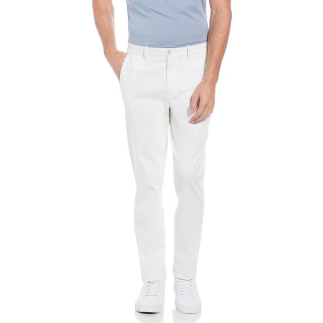 Original Penguin Men's Twill Slim Fit Chino Pants in Bright White, Size 38 x 32, Cotton/Elastane (38 x 32)