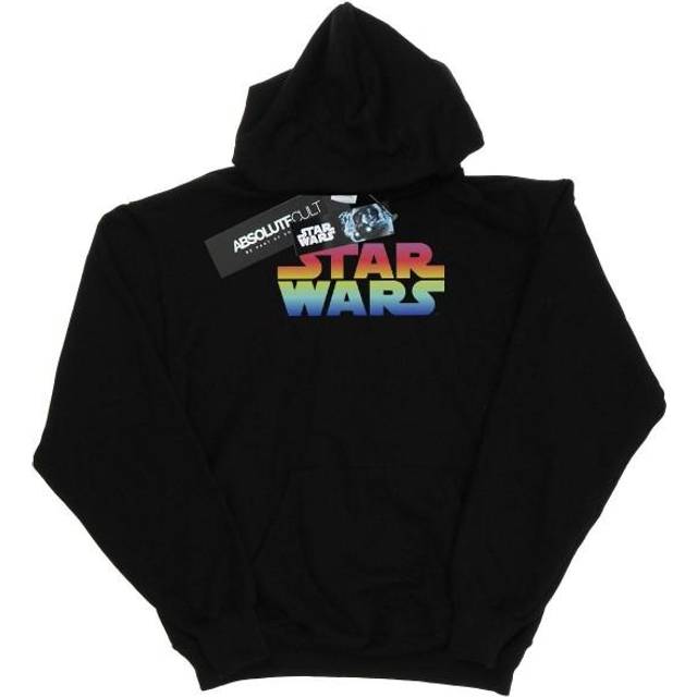 Rainbow Logo Hoodie - Black - 5-6 Years