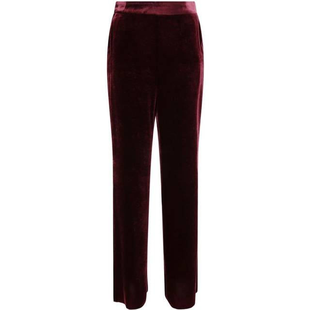 Velvet Straight Pants - Burgundy (38 - 40 - 42 - 46)
