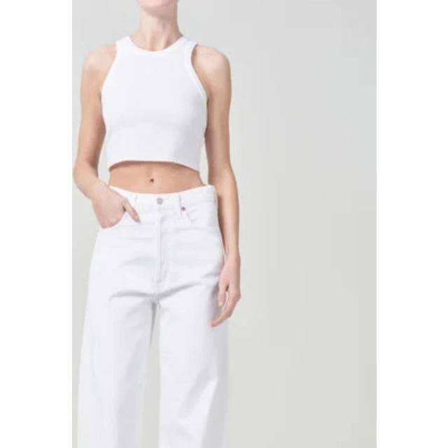 Luna Tapered Raw Hem Jeans - ELEMENT (WHITE) - 23