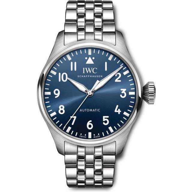 IWC Schaffhausen Stainless Steel Big Pilot's Watch - Blue - 43mm