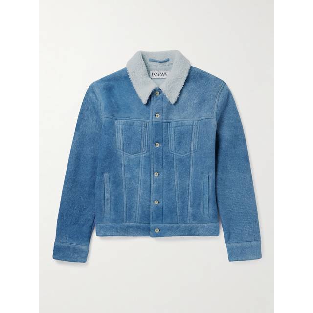 LOEWE - Shearling Jacket - Men - Blue - IT 50