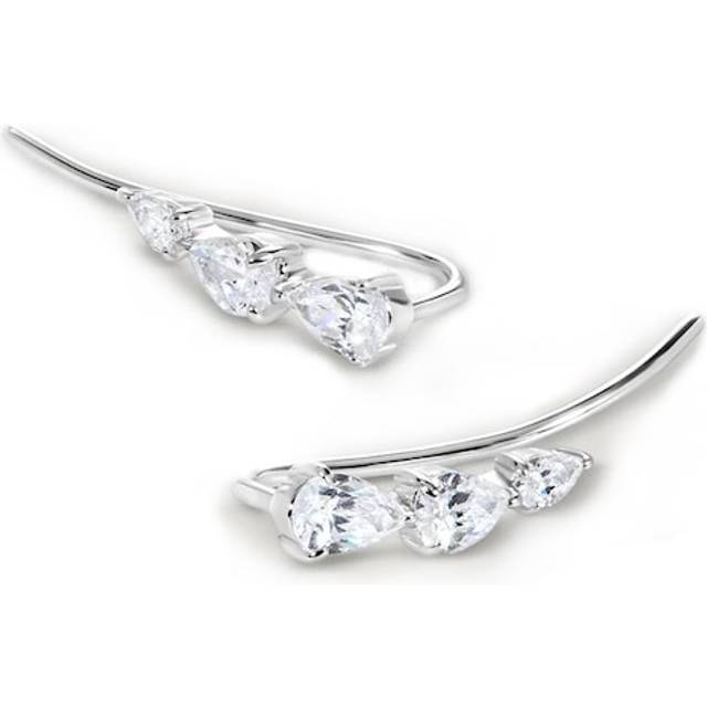 CARAT* LONDON Toluda Climber Sterling Silver Earrings