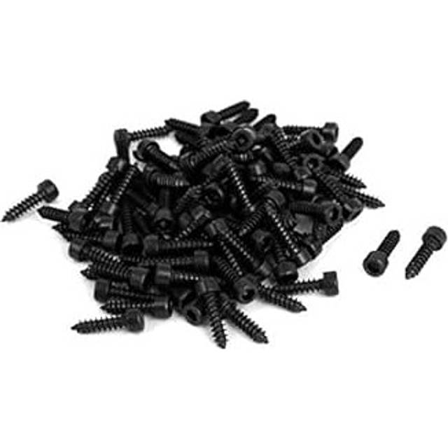 3mm x 12mm Threaded Carbon Steel Hex Head Self Tapping Screws 100pcs