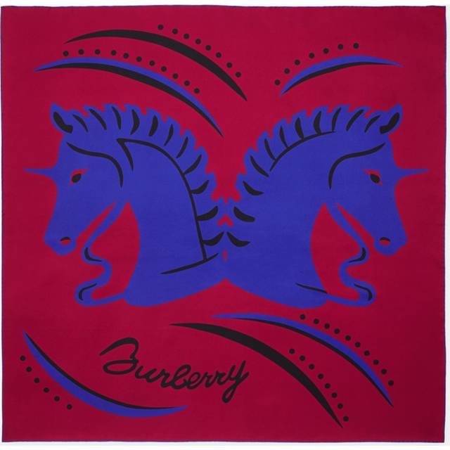 Burberry Printed Silk Scarf