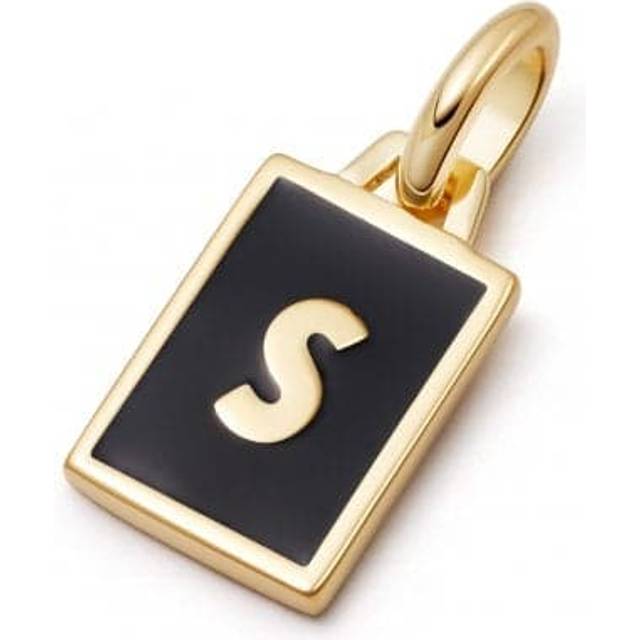 Alphabet Initial 18ct Gold Plated S Charm P#S_GP