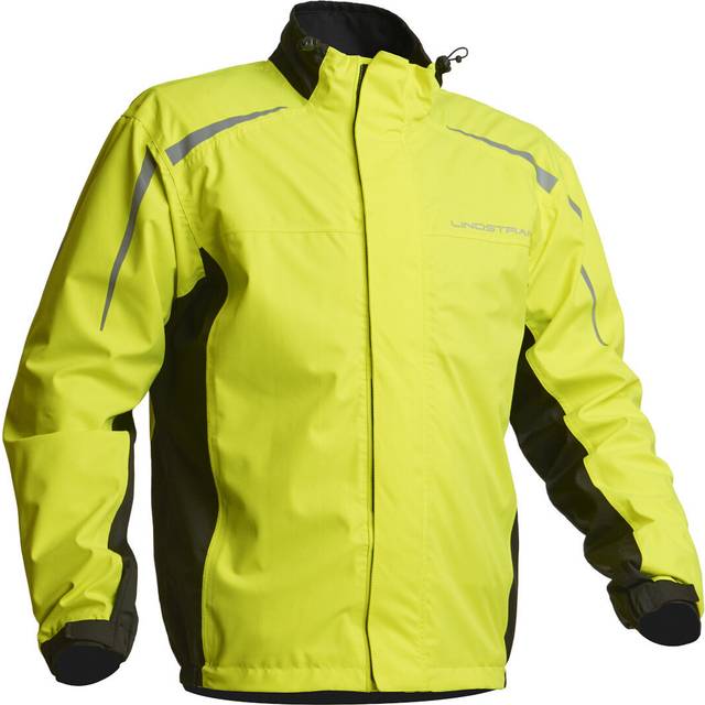 Lindstrands Regnjacka DW+ Jacket Svart/gul S Regn kläder (S)