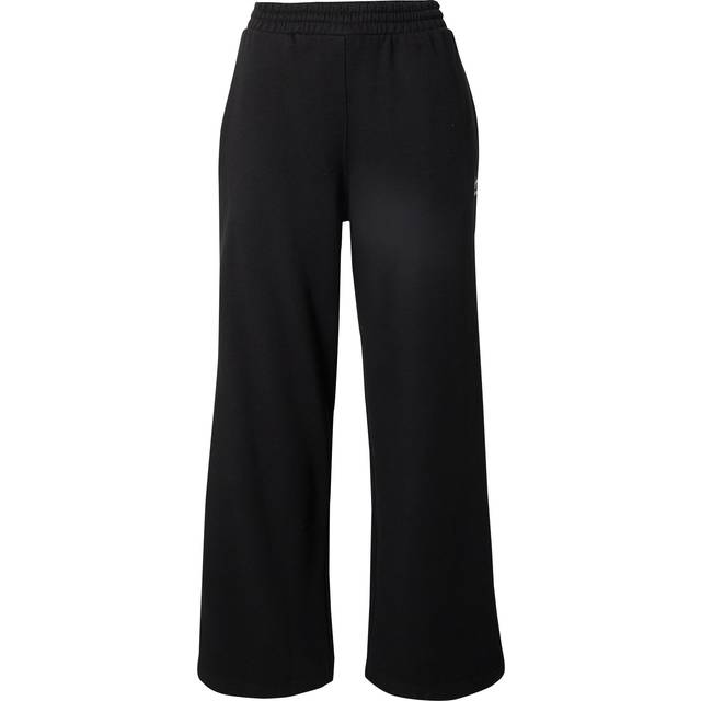 adidas Originals Womens Wide Leg Fleece Joggers - Black, Black, Size L, Women