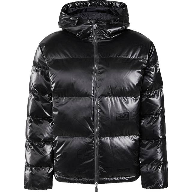 Emporio Armani Ea7, Jacka, Herr, M, Polyester, Hooded Zip Jacket - black (M)
