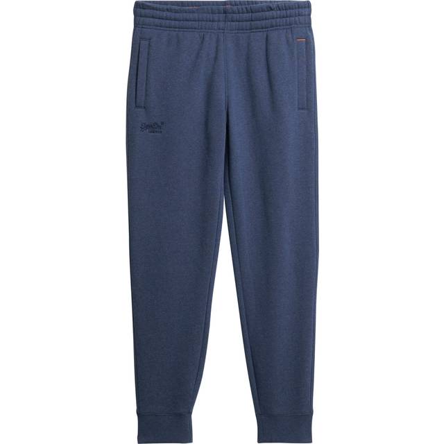 Superdry for man. M7011170A Jogger trousers with logo Essential blue (M), Casual, Cotton