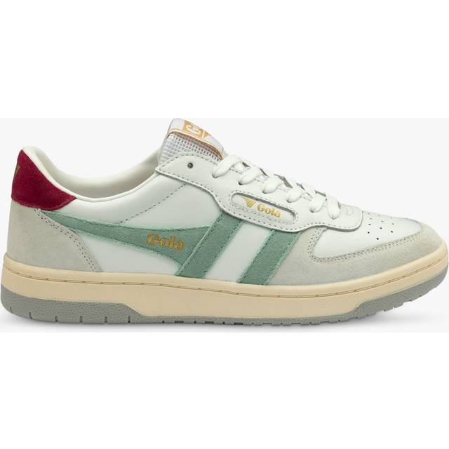 (8) Gola Hawk Womens Fashion Trainers in White Green
