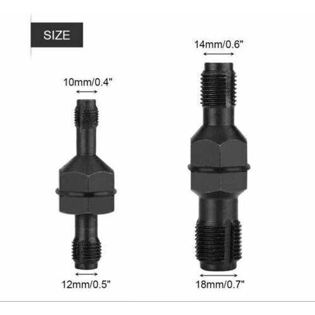 2pc double ended spark plug thread chaser chasing tools 10, 12, 14 & 18mm