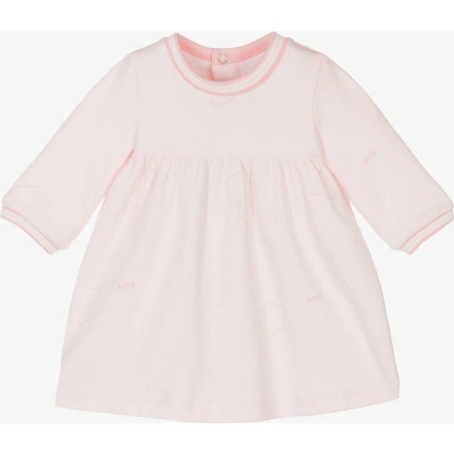 Gift-boxed printed-cotton dress for babies