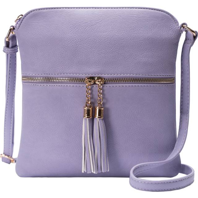 Solene Womens Lightweight Medium Crossbody Purse with Tassel  Perfect