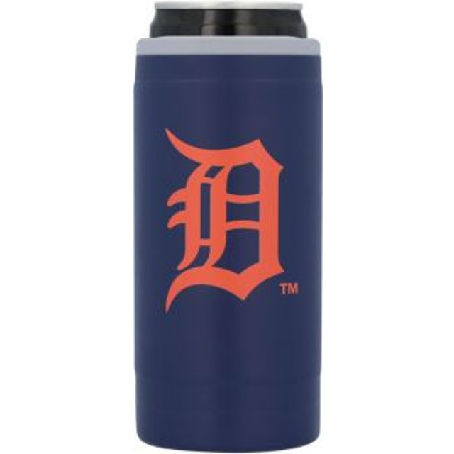Logo Brands 511-S12PC-34 Detroit Tigers Flipside Powder Coat Slim Can Cooler