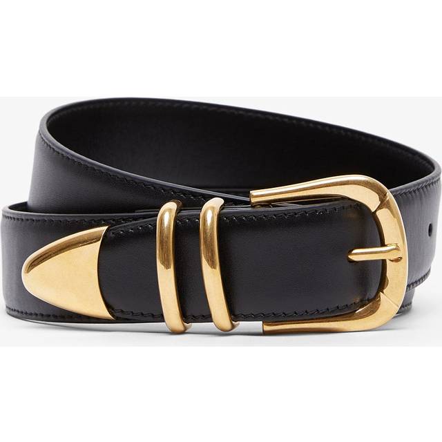 The Row Black Vintage Belt - BLSG BLACK SHG - XS
