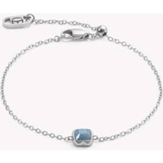 Coeur De Lion Elegance Gemstones Bracelet Blue Aventurine March Birthstone For Women - blue/silver