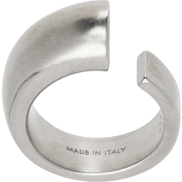 MM6 Maison Margiela Silver Butterfly Ring - 952 Palladio Buratta - 4