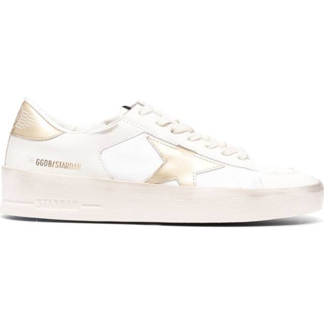 Golden Goose - Stardan metallic-trim sneakers - women - Leather - 40 - White