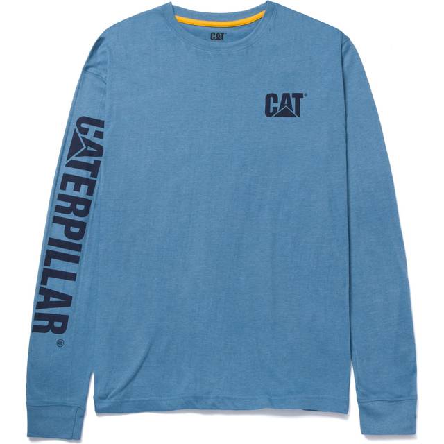 Caterpillar Trademark Banner Long Sleeve T-Shirt Teal 3XL - Male