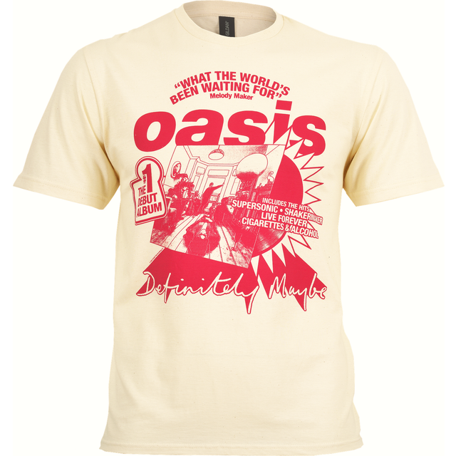 (XL, Beige) Oasis What The Worlds Been Waiting For T Shirt