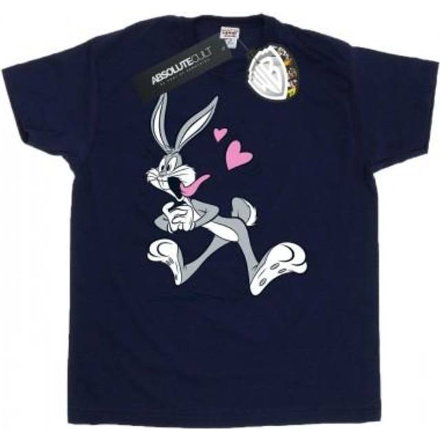 (XXL, White) Looney Tunes Mens Bugs Bunny In Love T-Shirt